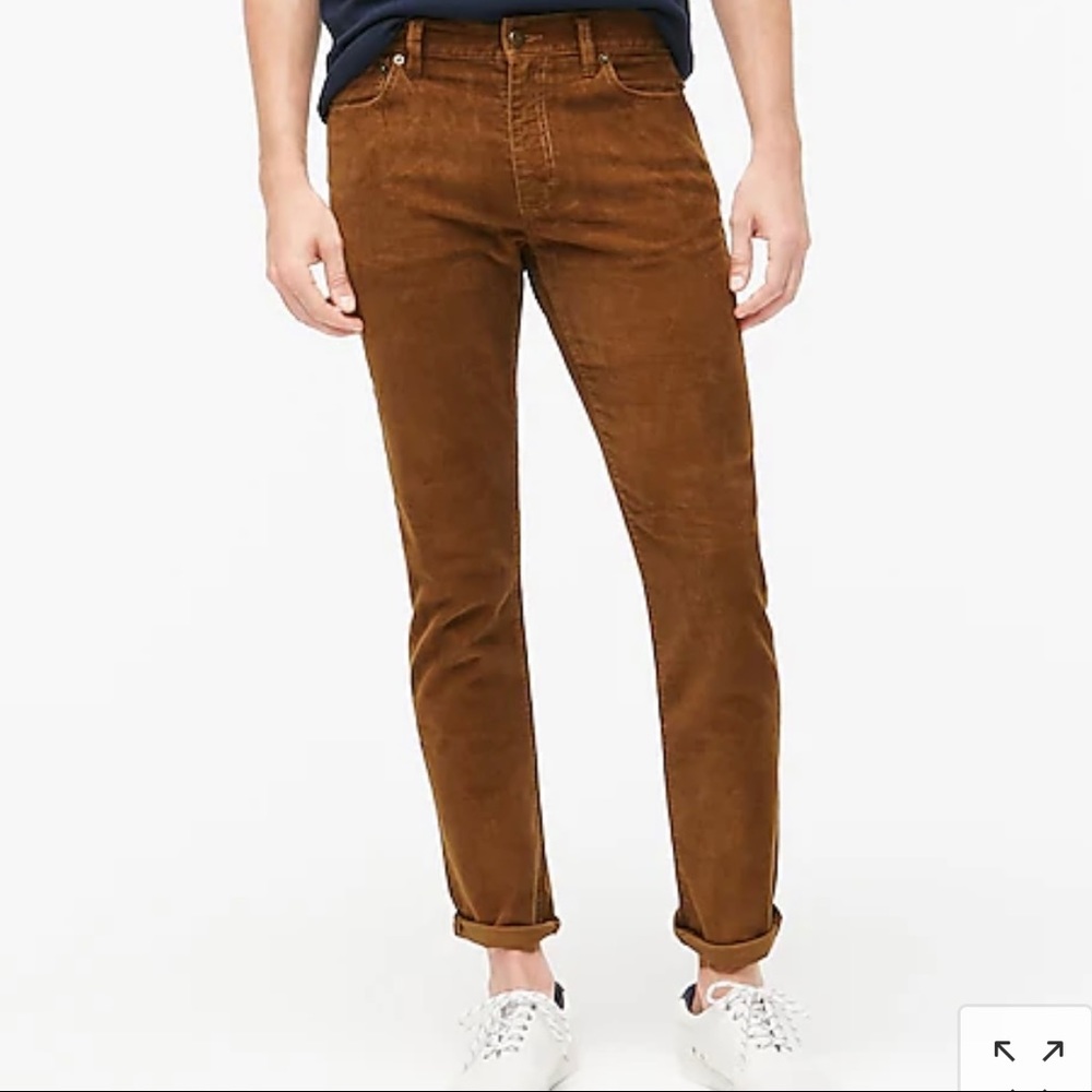 J Crew Mens Slim Fit Flex Corduroy Pants 30